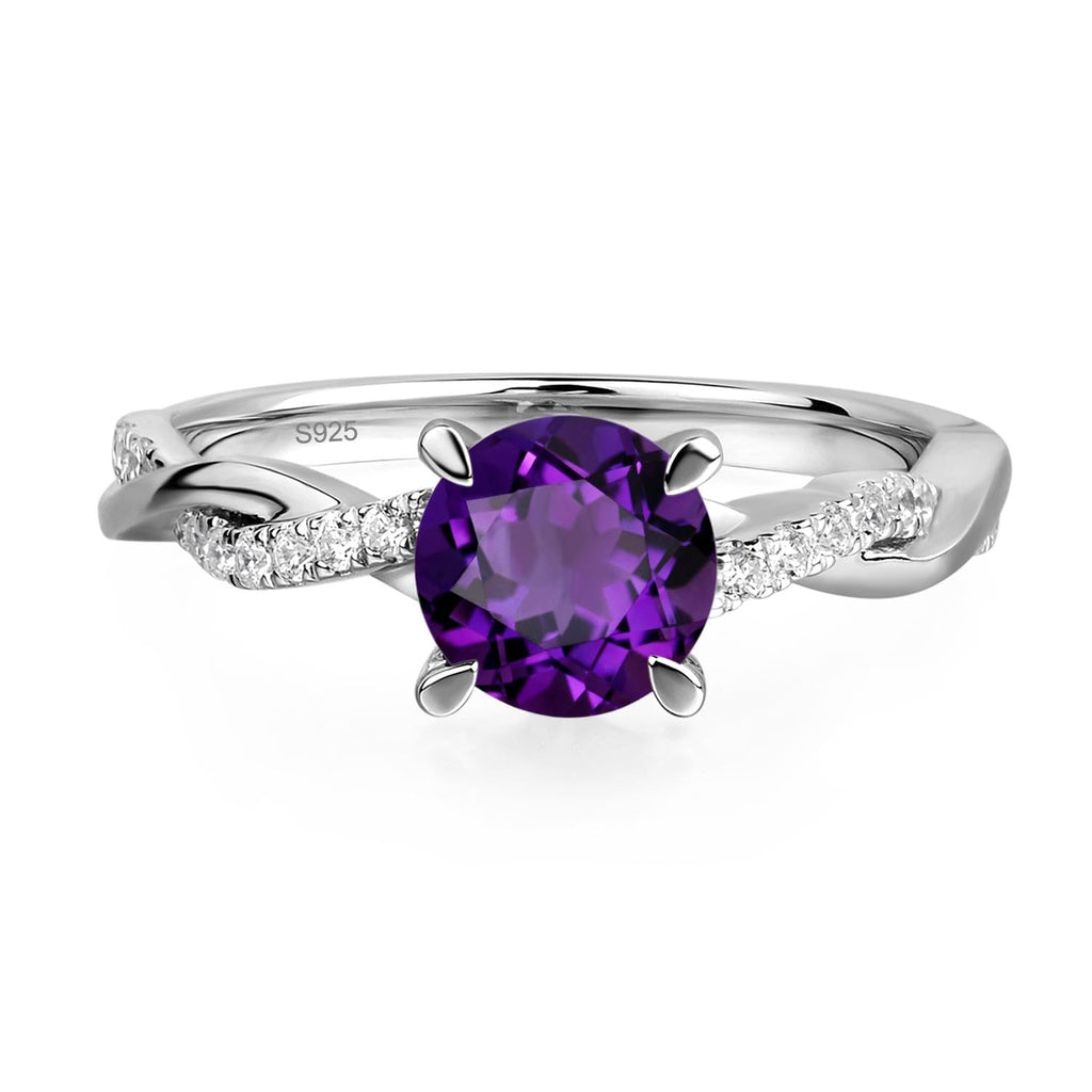 925 Silver Twisted Infinity Promise Ring, Sizes 3-13