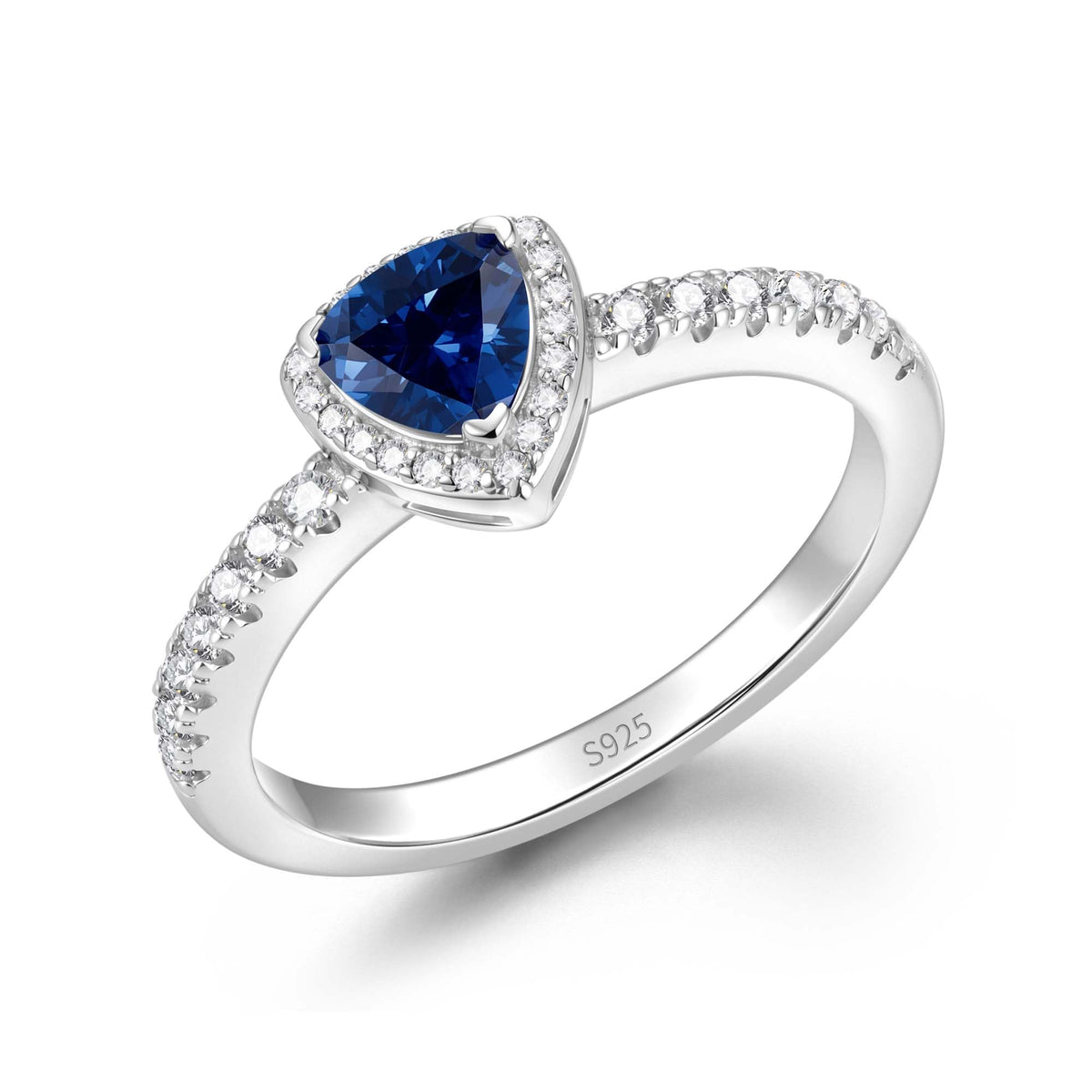 FANCIME Birthstone Ring for Women 925 Sterling Silver Leroy Trinity Gemstone Promise Engagement Ring, Elegant Wedding Jewelry Gift Symbolizing Balance of Love (Size 5-9)