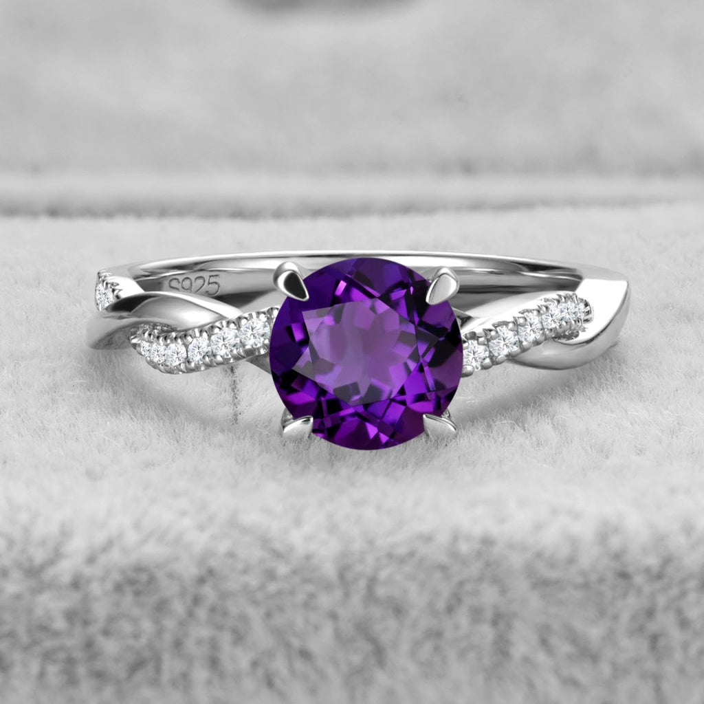 925 Silver Twisted Infinity Promise Ring, Sizes 3-13