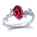 925 Sterling Silver Opal Leaf Promise Ring for Women