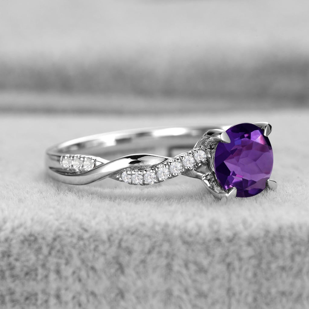 925 Silver Twisted Infinity Promise Ring, Sizes 3-13