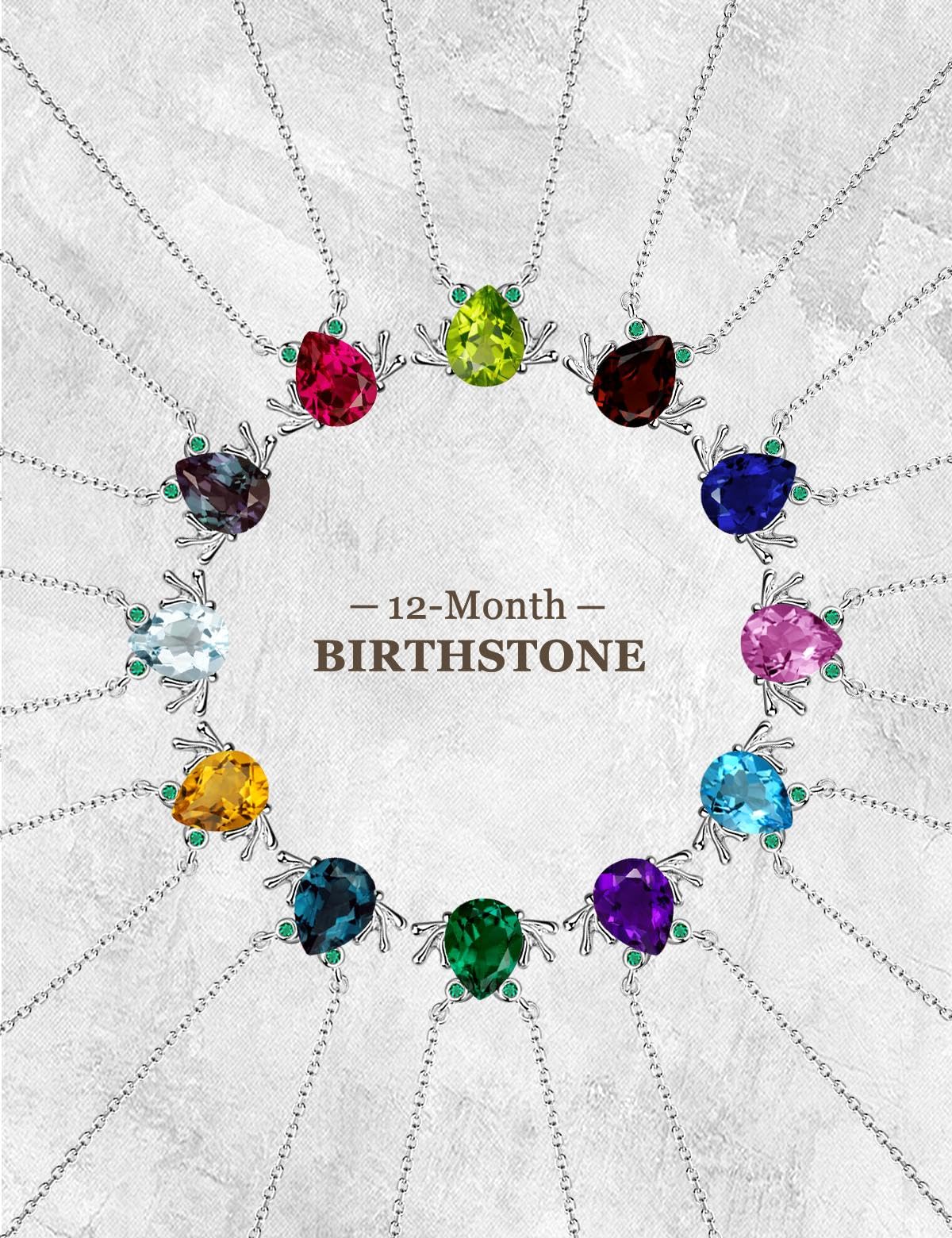 Topgemco Citrine Frog Pendant Necklace – Pear Cut Sterling Silver November Birthstone Necklace
