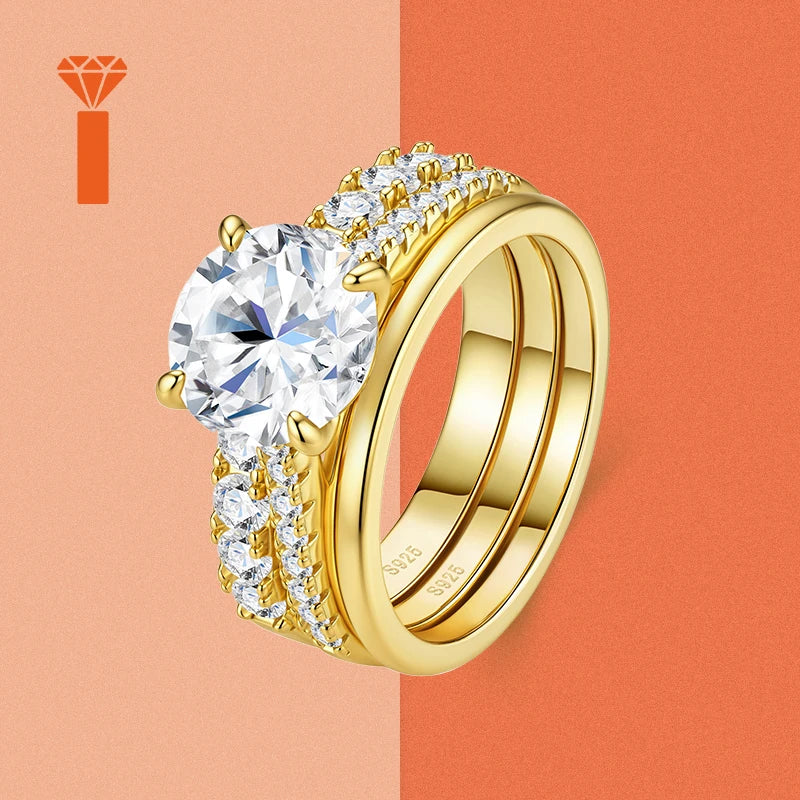 2026 Timeless Floral Cluster Moissanite Ring Premium 925 Silver Four-Stone Halo Versatile Everyday & Bridal Fine Jewelry Rings