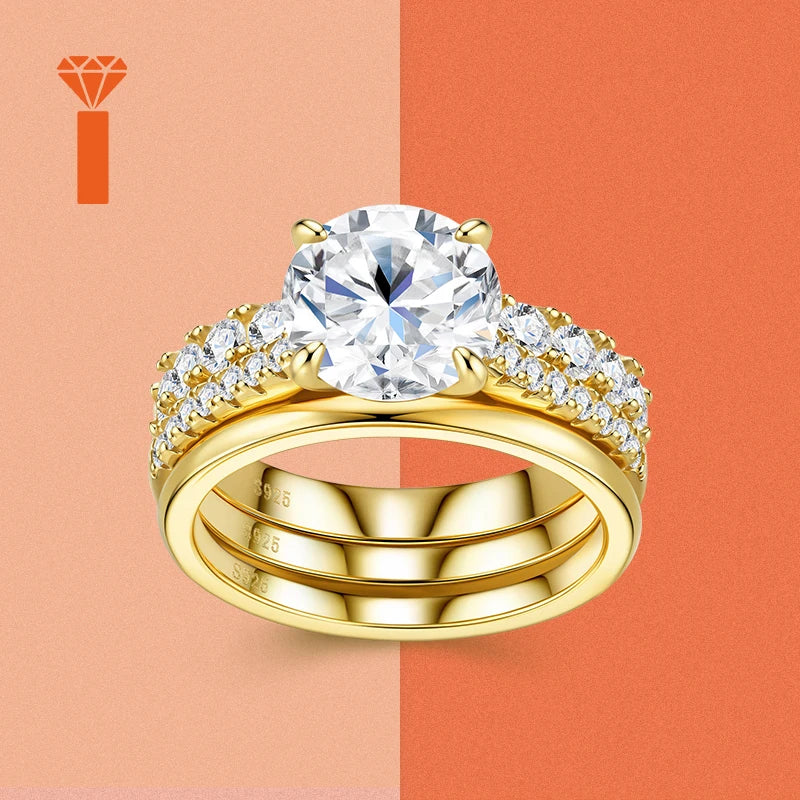2026 Timeless Floral Cluster Moissanite Ring Premium 925 Silver Four-Stone Halo Versatile Everyday & Bridal Fine Jewelry Rings