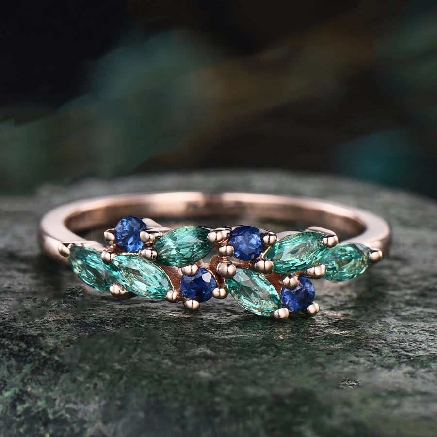 Topgemco Oval-Cut Lab-Grown Emerald & Diamond Engagement Ring in 18K Gold